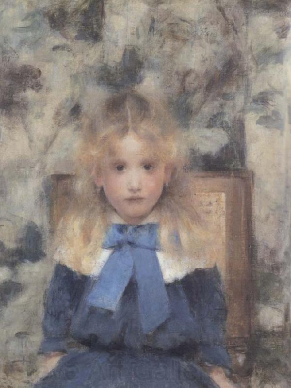 Fernand Khnopff Portrait of Miss Van Der Hecht Spain oil painting art